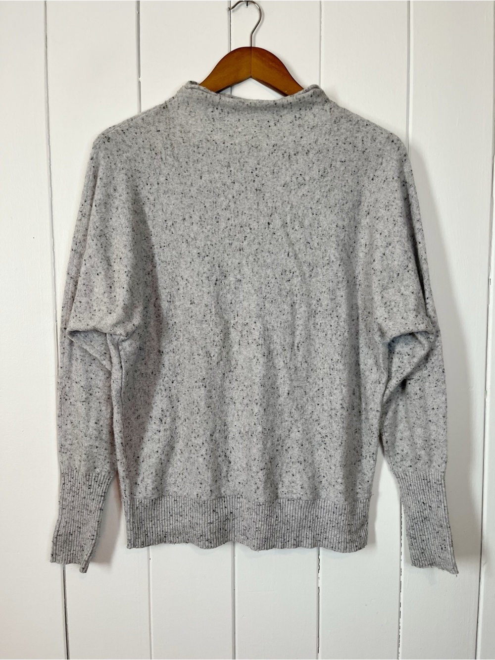 Max Studio Merino and Alpaca Blend Grey Wool Sweater. Size Medium.